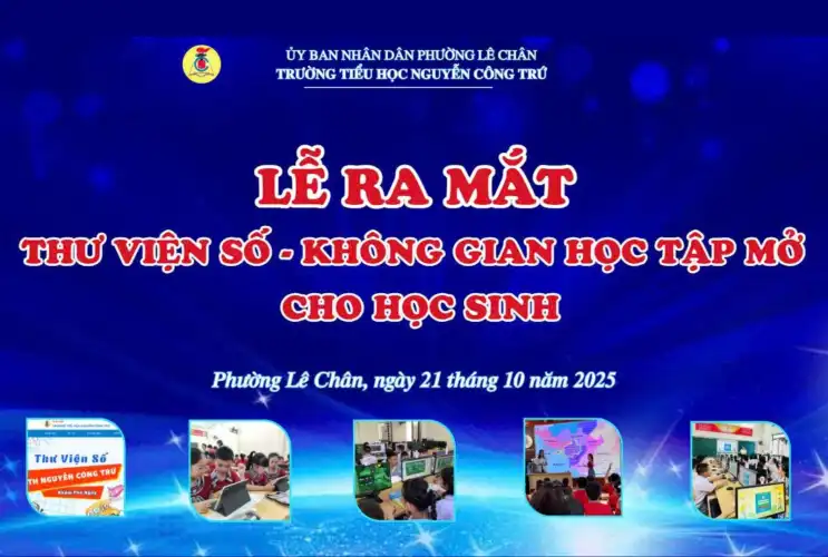 Trường Tiểu học Nguyễn Công Trứ ra mắt Thư viện số – Mở rộng không gian học tập sáng tạo cho học sinh