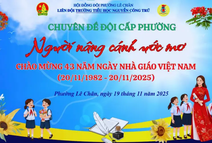Chuyên đề “Người nâng cánh ước mơ” – Dấu ấn tri ân sâu sắc tại trường Tiểu học Nguyễn Công Trứ