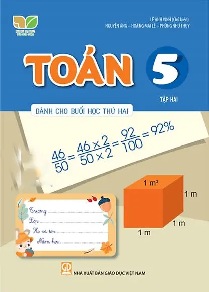 Toán Lớp 5 Tập 2 Dành Cho Buổi Học Thứ 2 (Kết Nối Tri Thức Với Cuộc Sống)