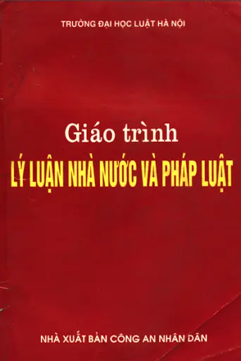 Lý luận chung về nhà nước và pháp luật