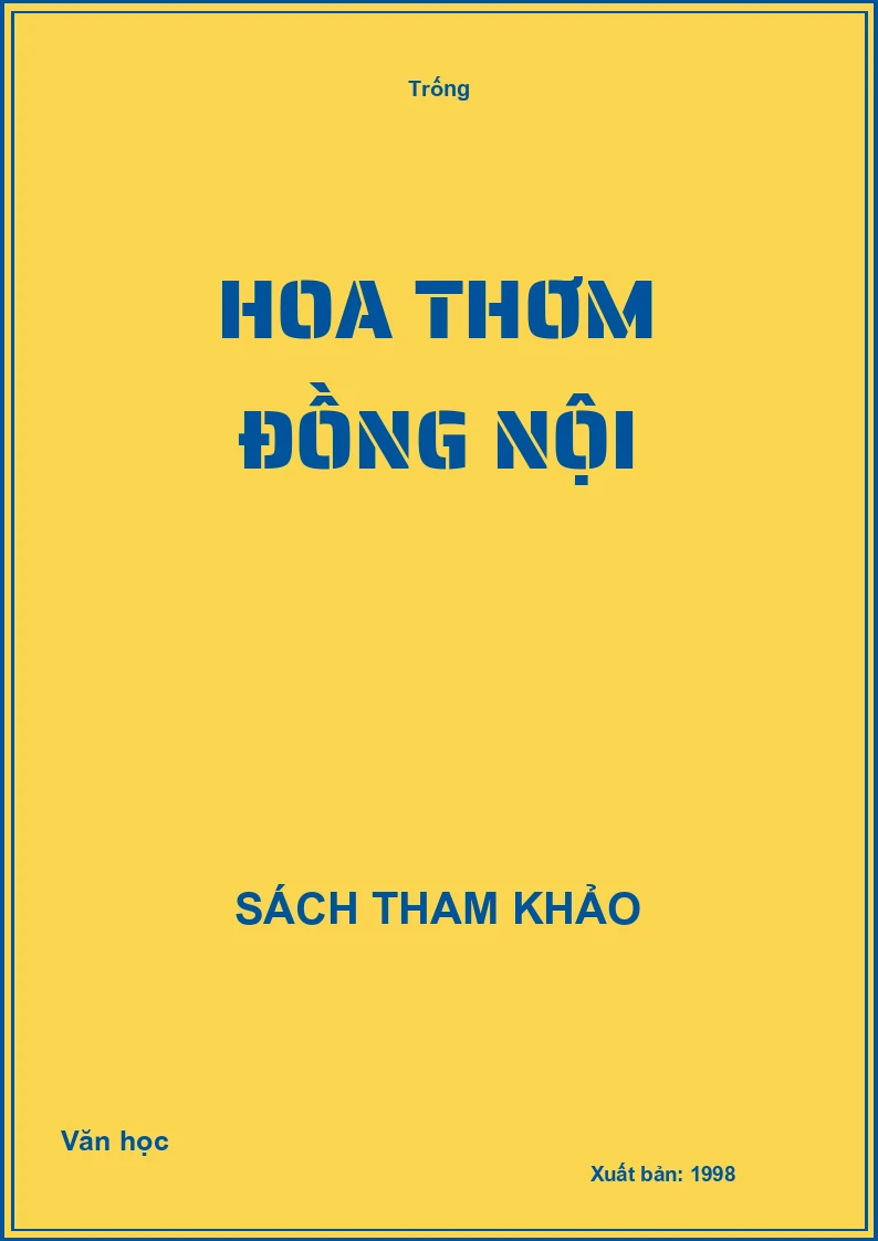 Hoa thơm đồng nội