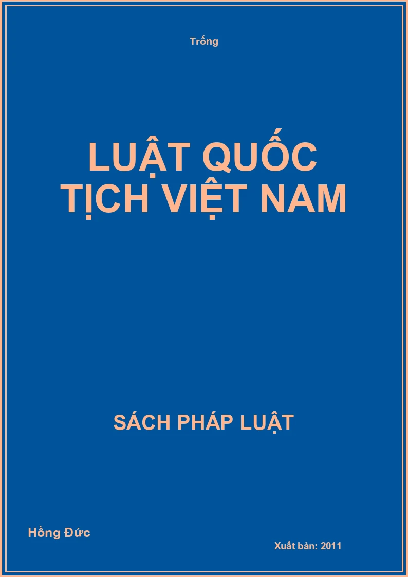 Luật quốc tịch Việt Nam
