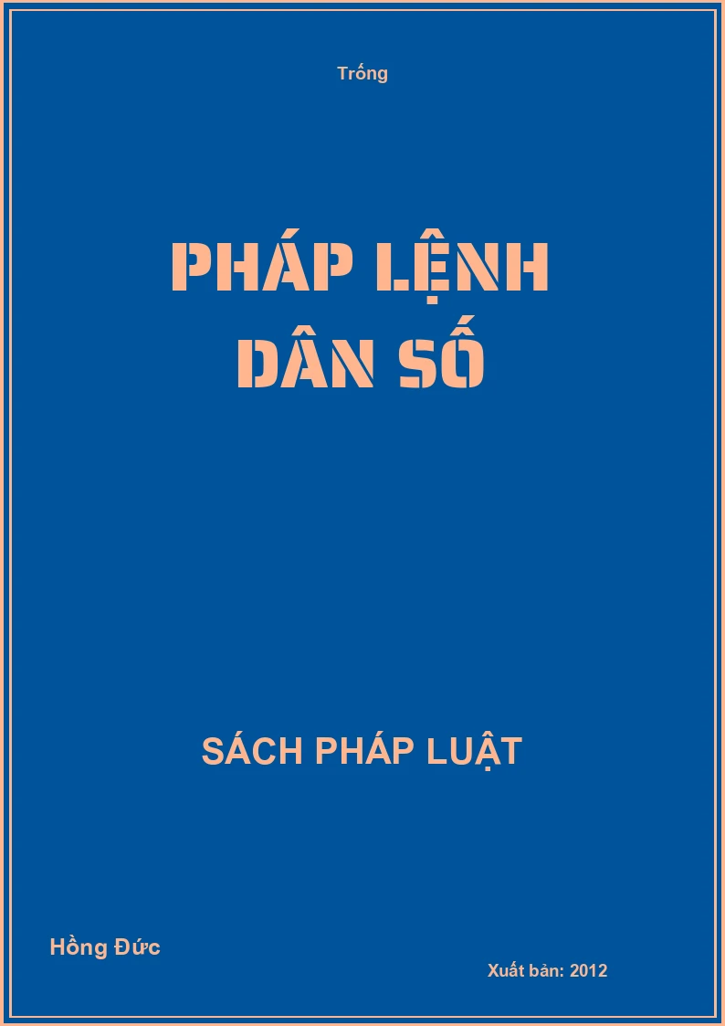 Pháp lệnh dân số