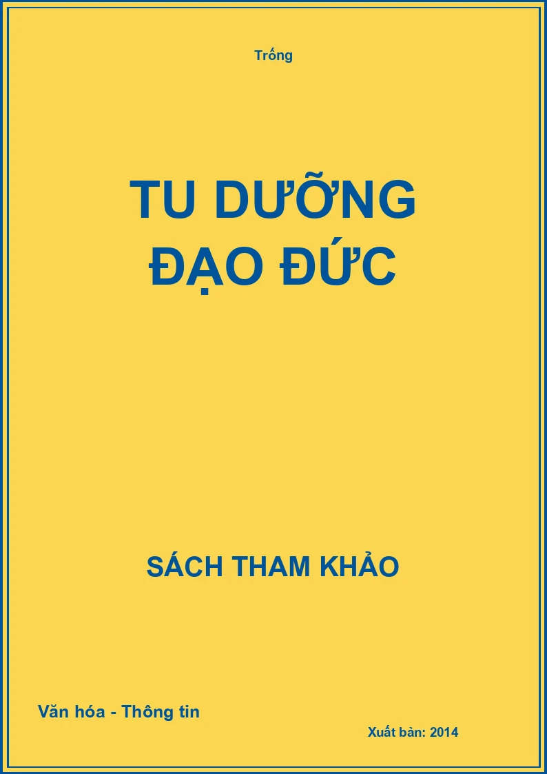 Tu dưỡng đạo đức