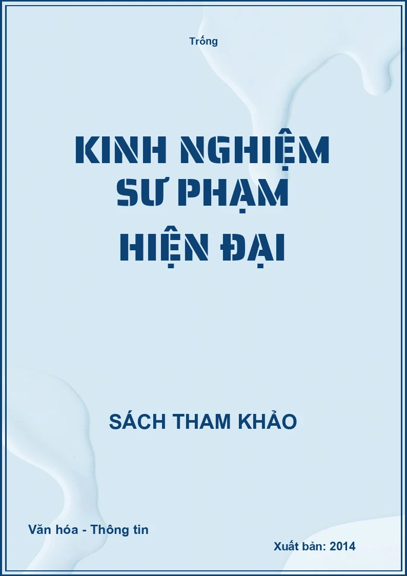 Kinh nghiệm sư phạm hiện đại