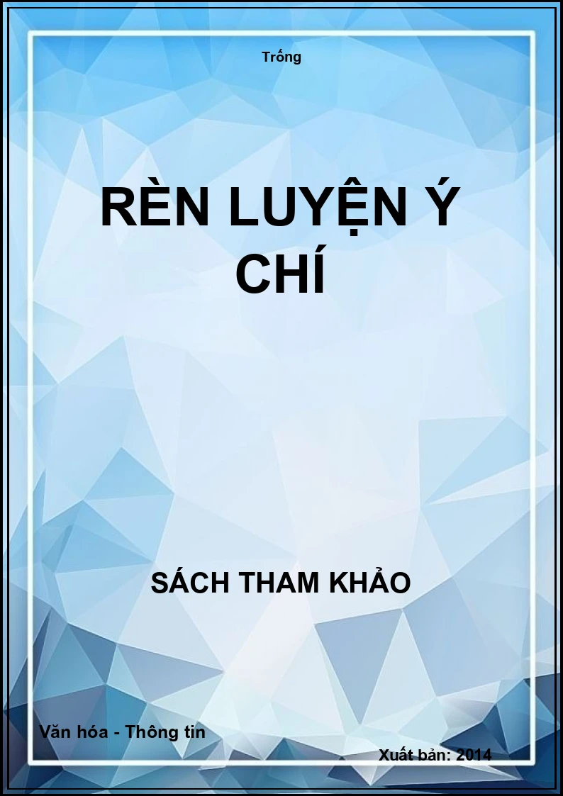 Rèn luyện ý chí