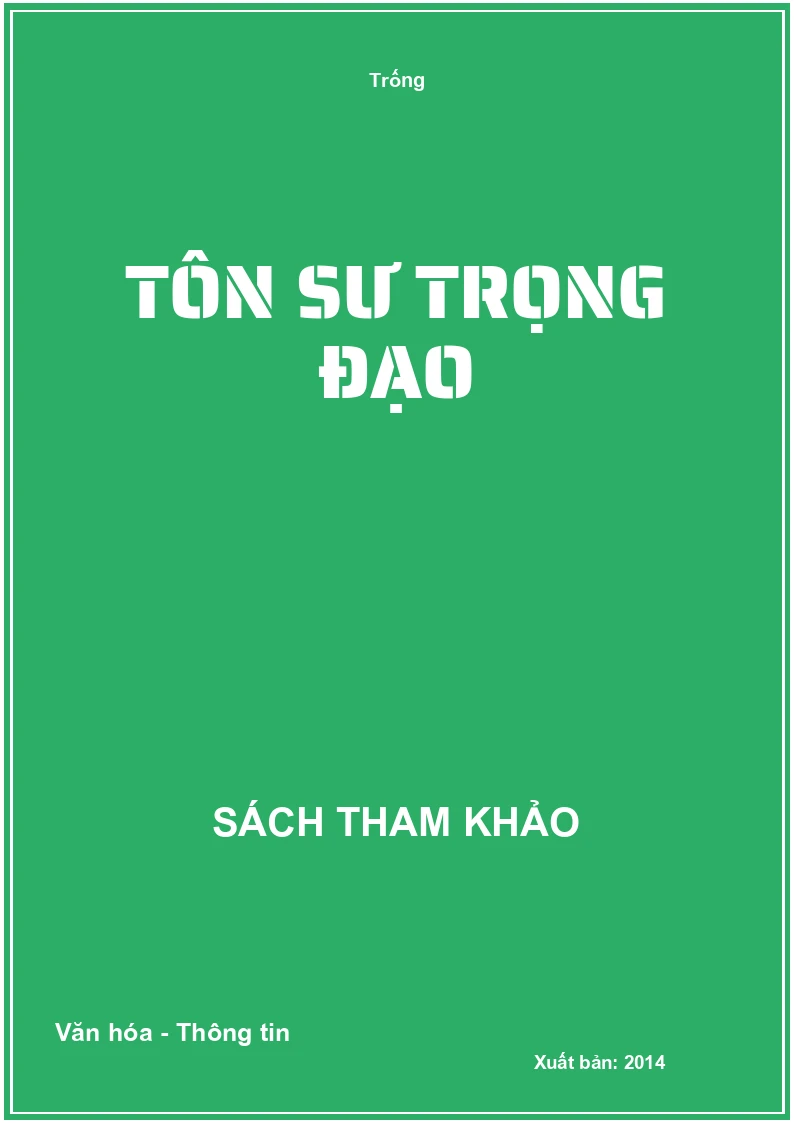 Tôn sư trọng đạo