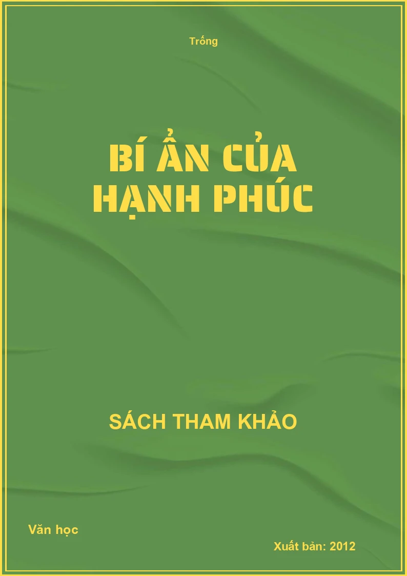 Bí ẩn của hạnh phúc