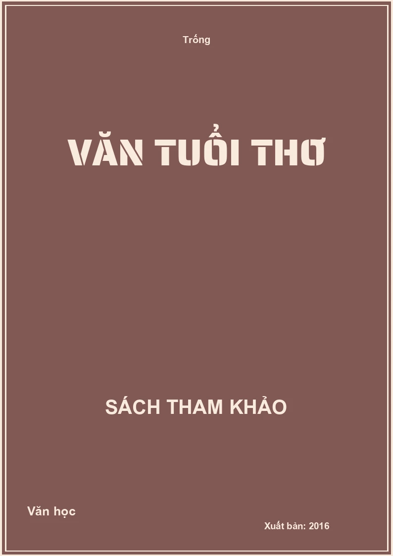 Văn tuổi thơ