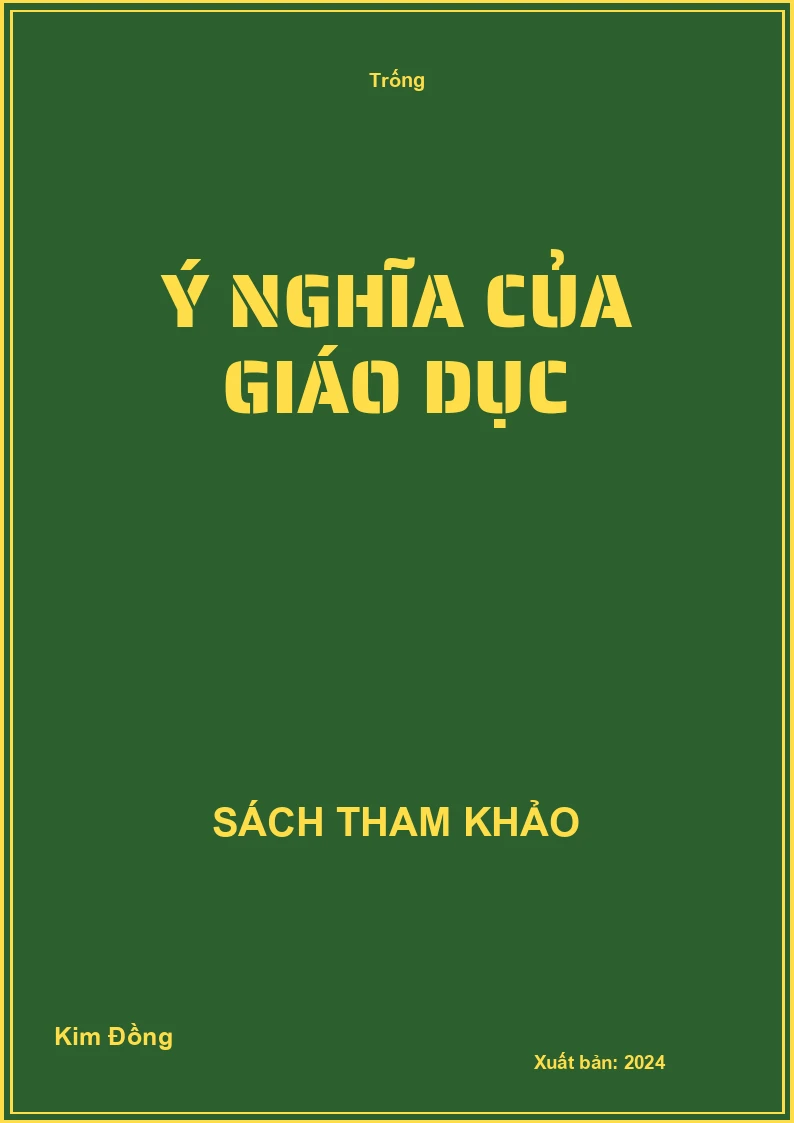 Ý nghĩa của giáo dục