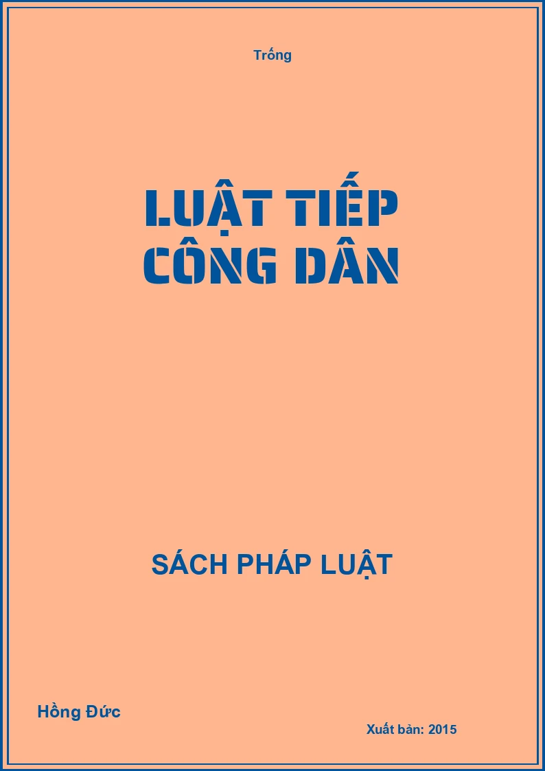Luật tiếp công dân