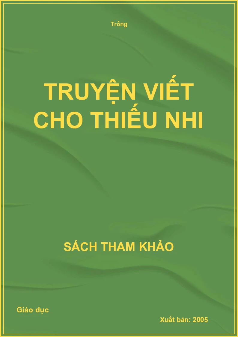 Truyện viết cho thiếu nhi