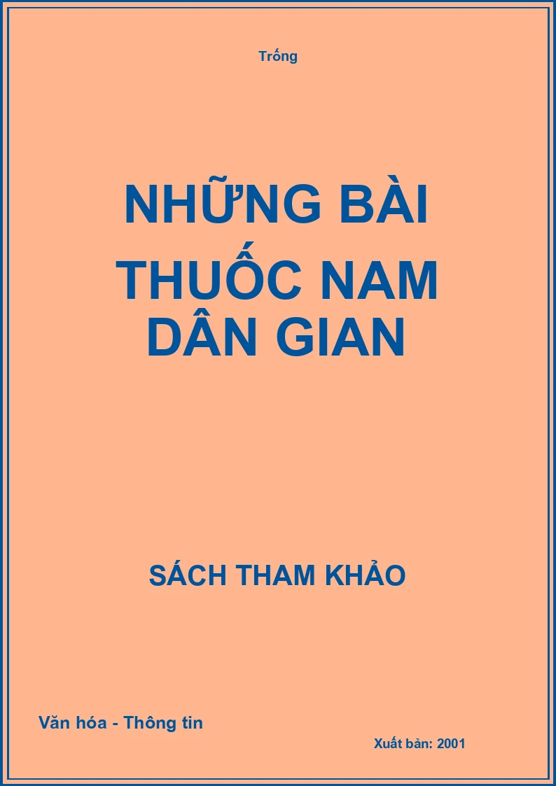 Những bài thuốc nam dân gian
