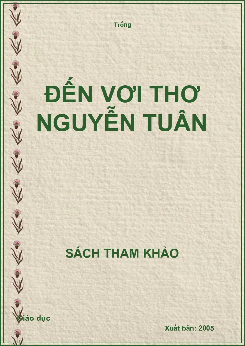 Đến với thơ Nguyễn Tuân