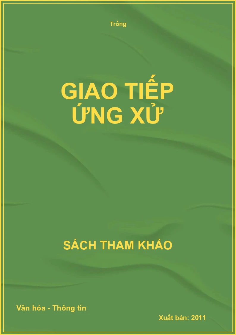 Giao tiếp ứng xử
