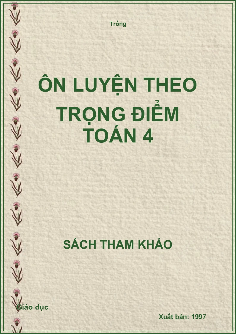 Ôn luyện theo trọng điểm Toán 4