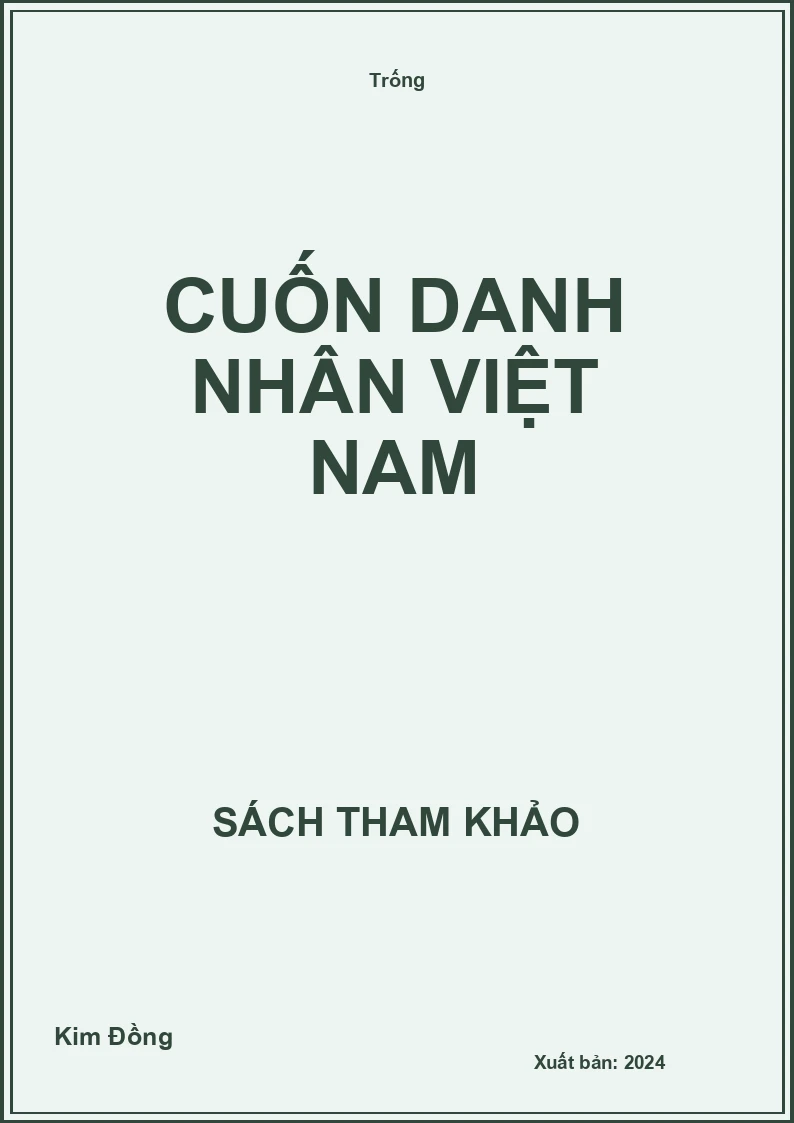 Cuốn danh nhân Việt Nam