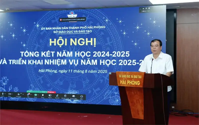 Sở GD&ĐT TP. Hải Phòng tổ chức Hội nghị tổng kết năm học 2024 - 2025 và triển khai nhiệm vụ năm học 2025 - 2026