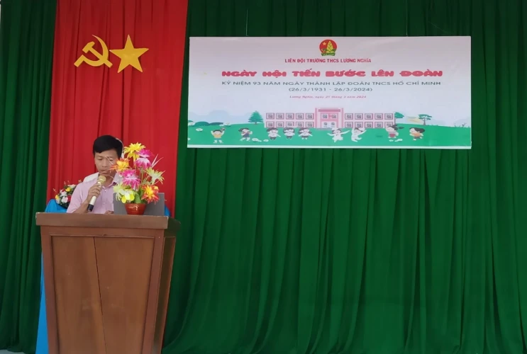Ngày hội "Tiến bước lên Đoàn" của Liên đội Trường THCS Lương Nghĩa