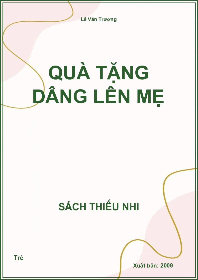 Quà tặng dâng lên Mẹ