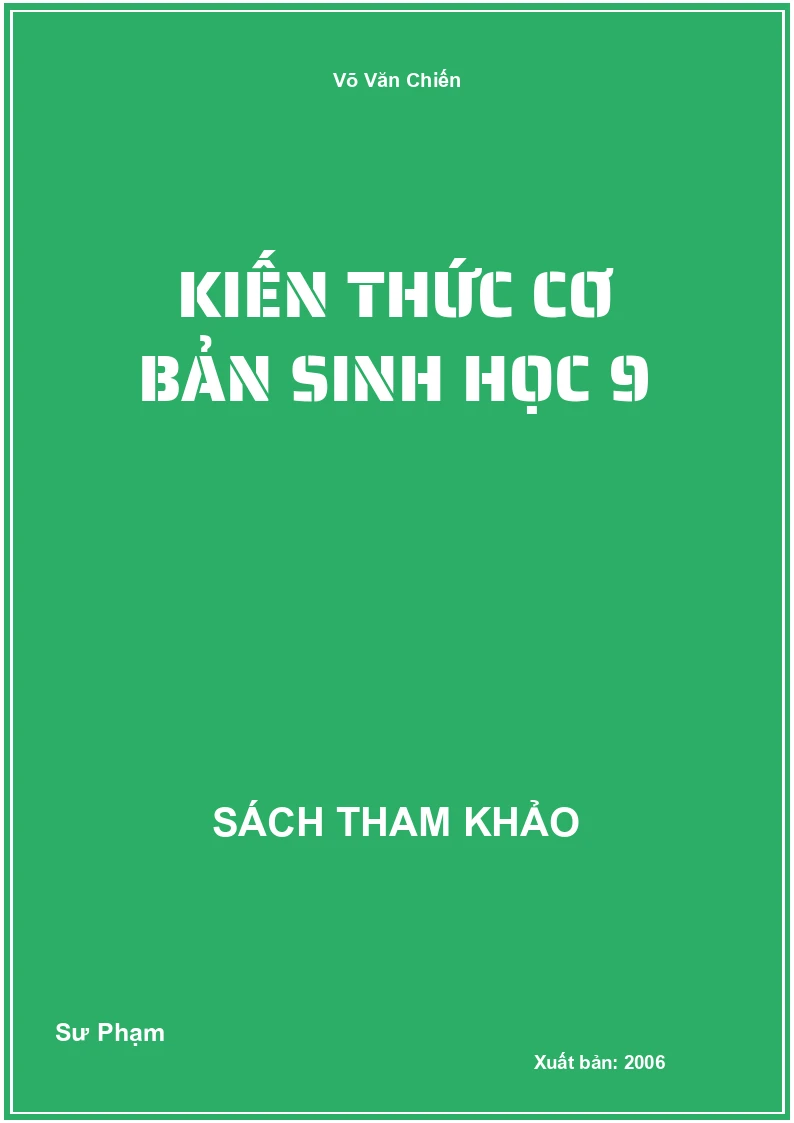 Kiến thức cơ bản sinh học 9