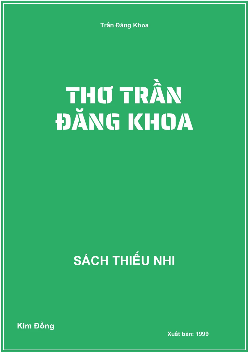 Thơ Trần Đăng Khoa