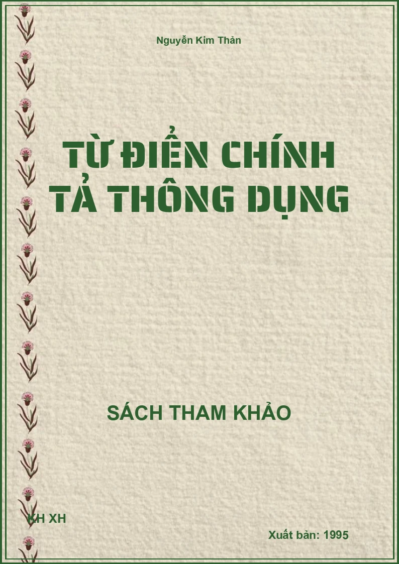 Từ điển chính tả thông dụng