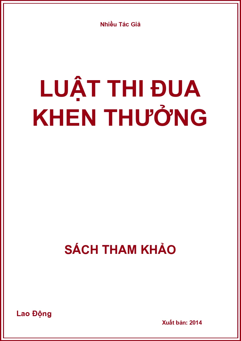Luật thi đua khen thưởng