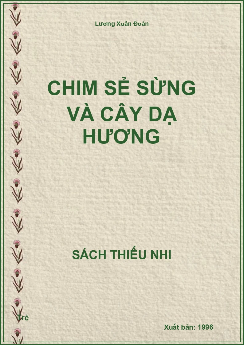 Chim sẻ sừng và cây dạ hương
