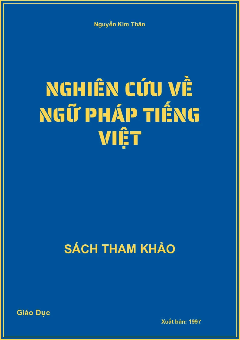 Nghiên cứu về ngữ pháp tiếng việt
