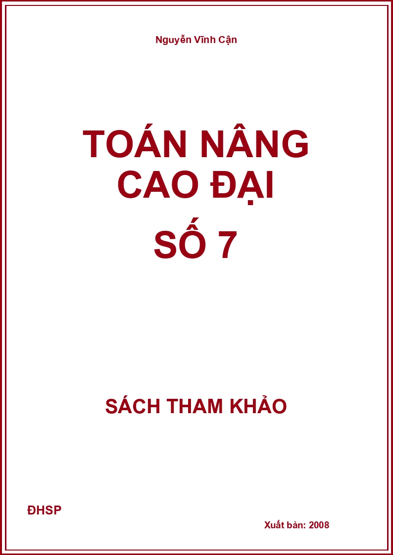 Toán nâng cao đại số 7