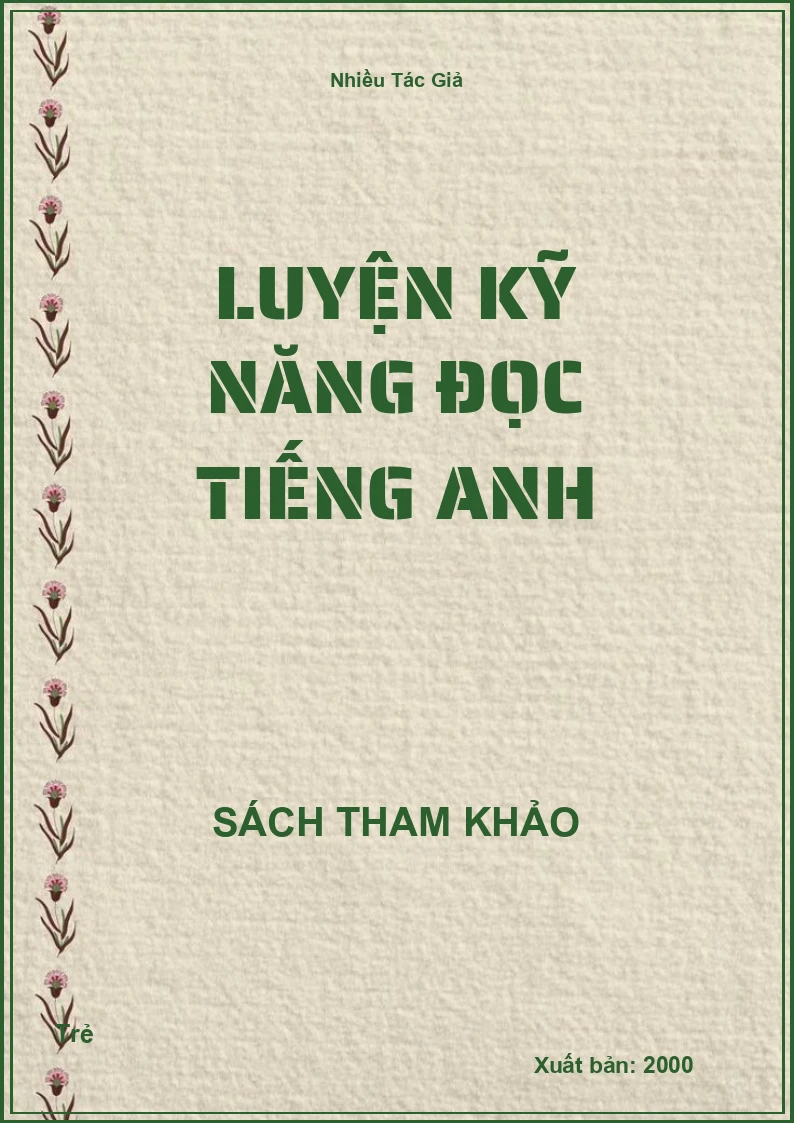Luyện kỹ năng đọc Tiếng Anh