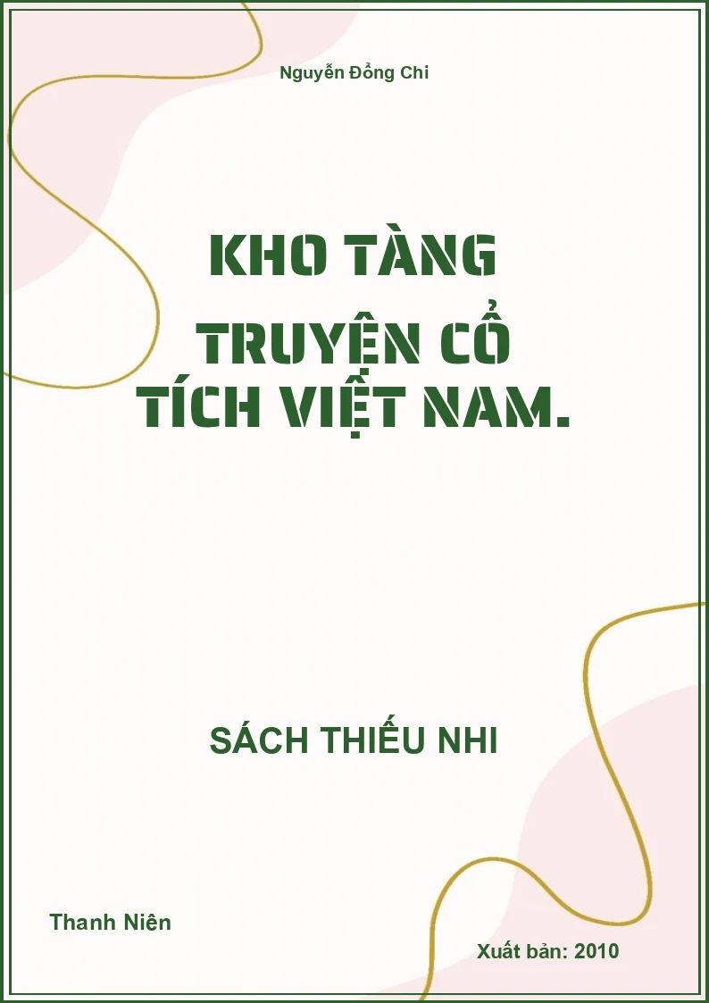 Kho tàng truyện cổ tích Việt Nam.