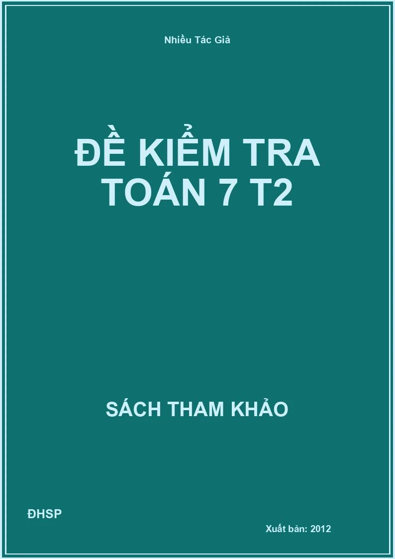 Đề kiểm tra Toán 7 T2