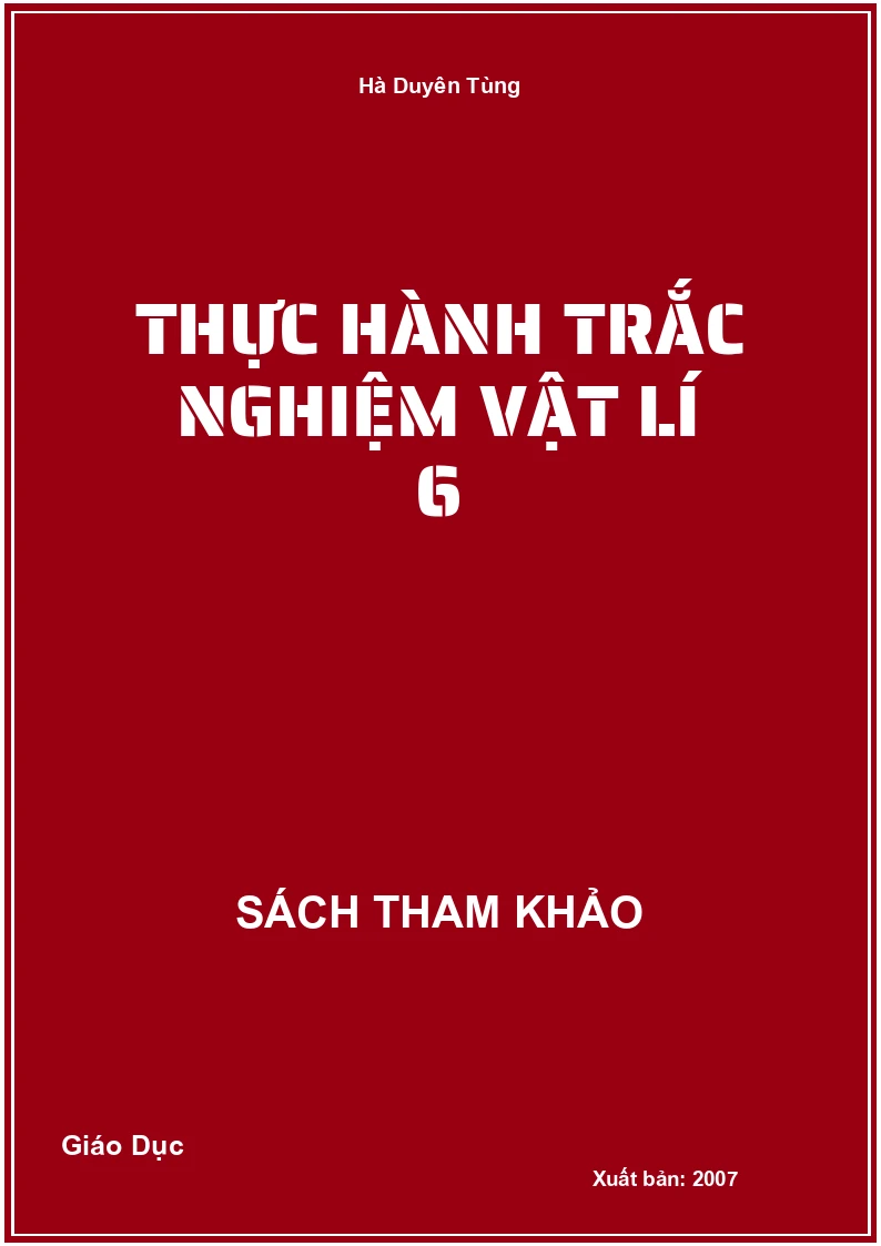 Thực hành trắc nghiệm Vật lí 6