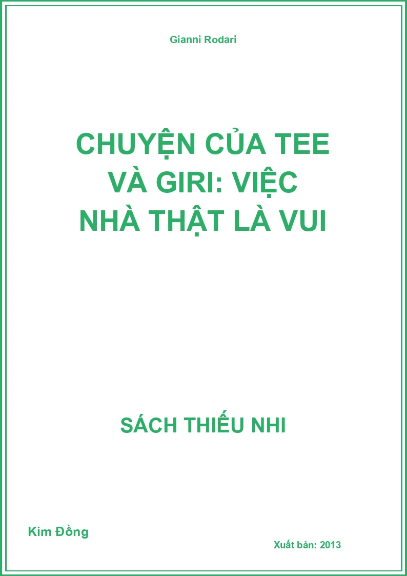 Chuyện của Tee và Giri: Việc nhà thật là vui