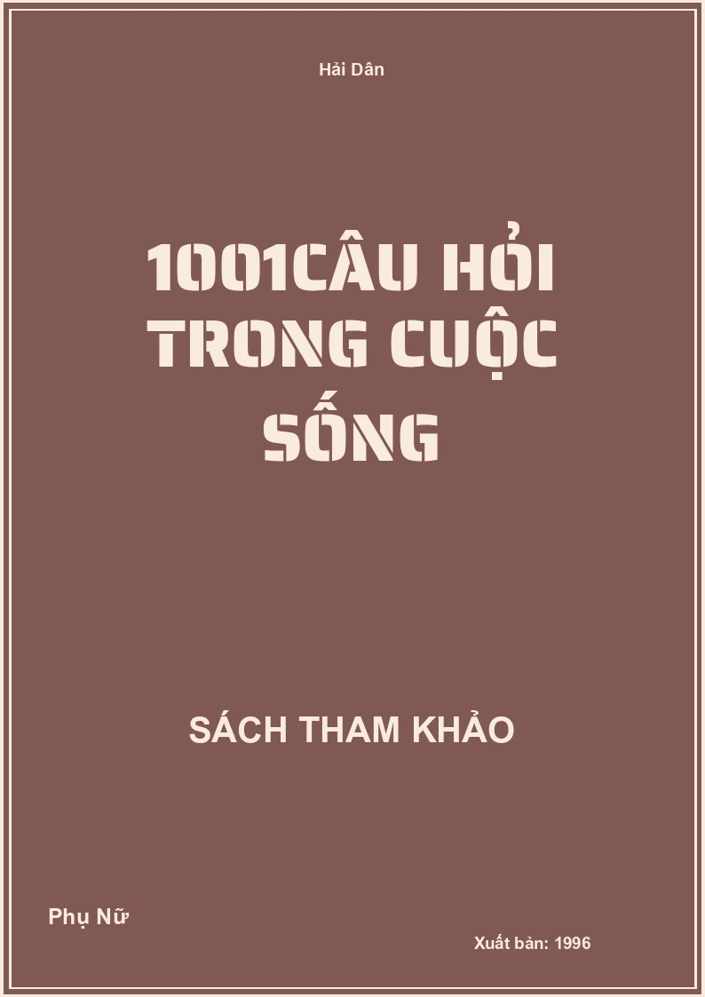 1001câu hỏi trong cuộc sống