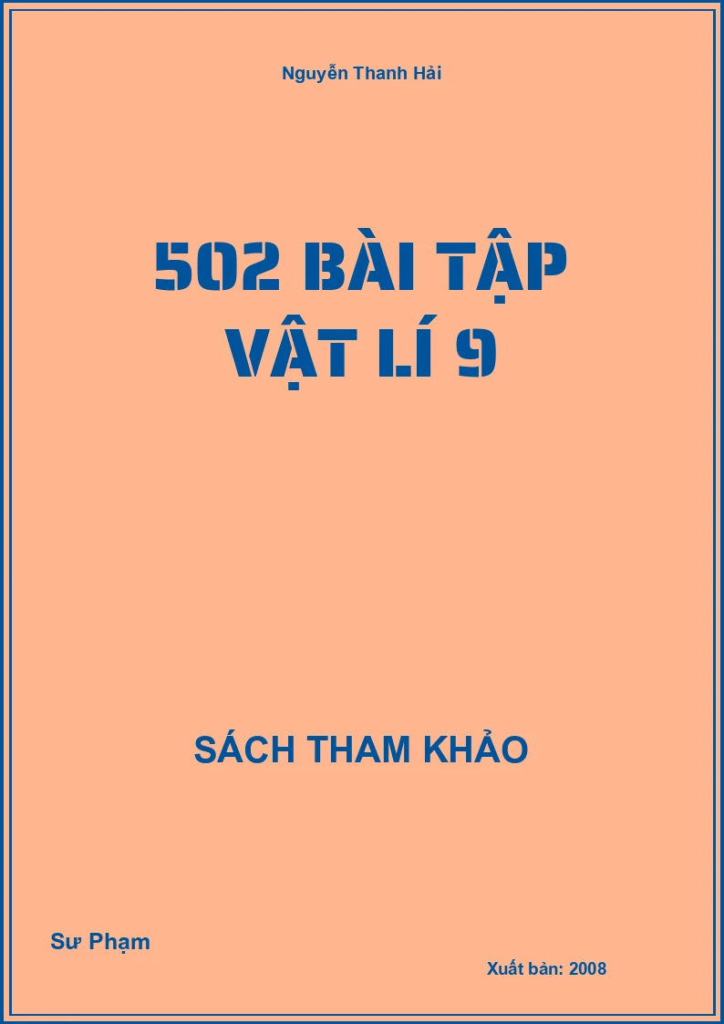 502 bài tập Vật lí 9