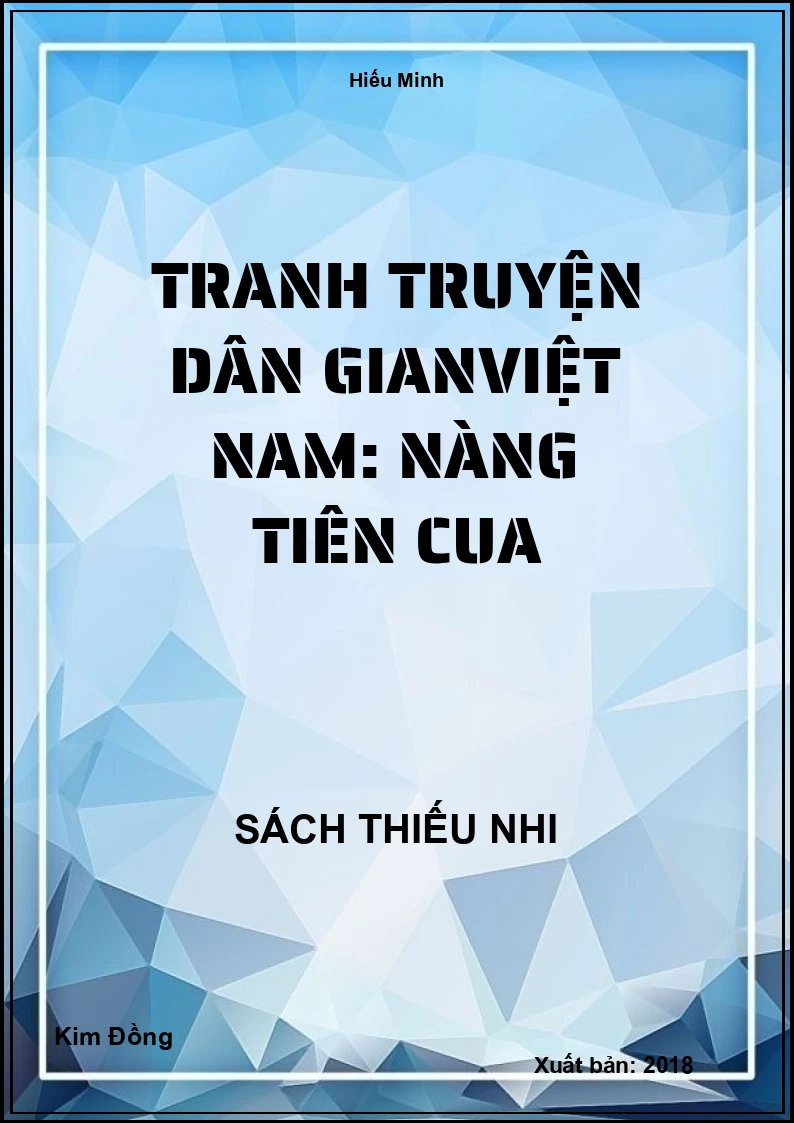 Tranh truyện dân gianViệt Nam: Nàng tiên cua
