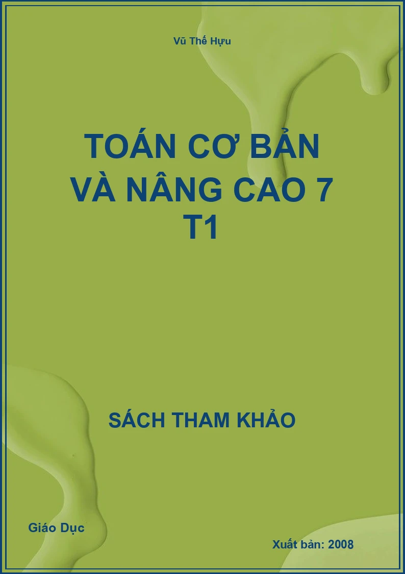 Toán cơ bản và nâng cao 7 T1