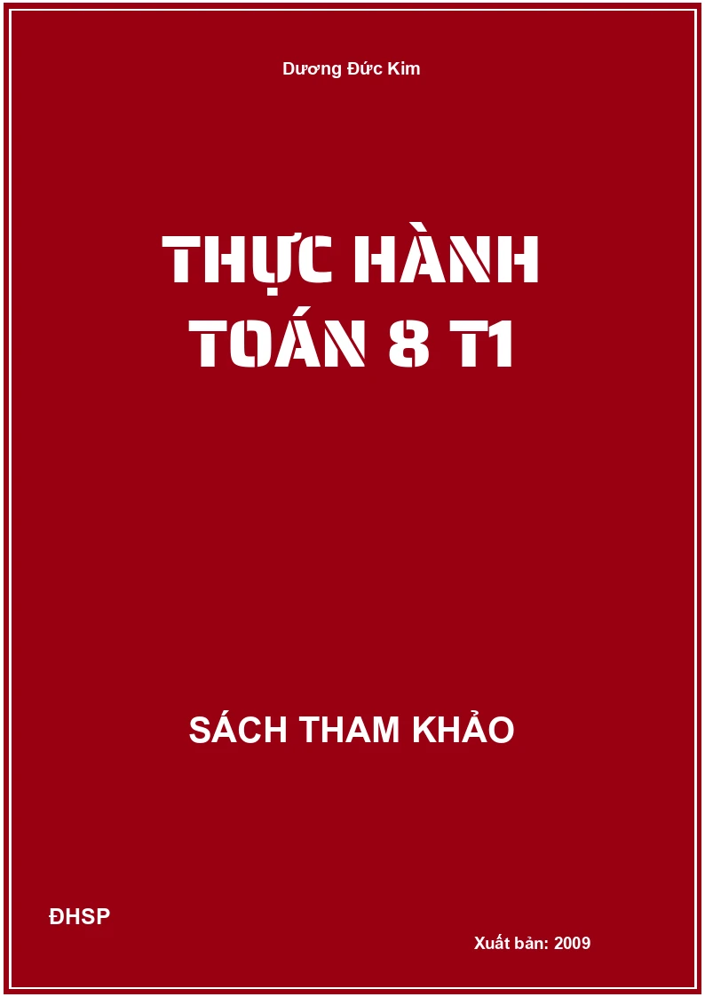 Thực hành Toán 8 T1