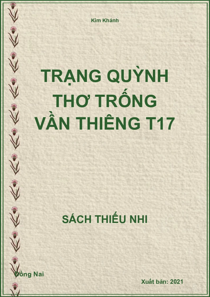 Trạng Quỳnh thơ trống vần thiêng T17