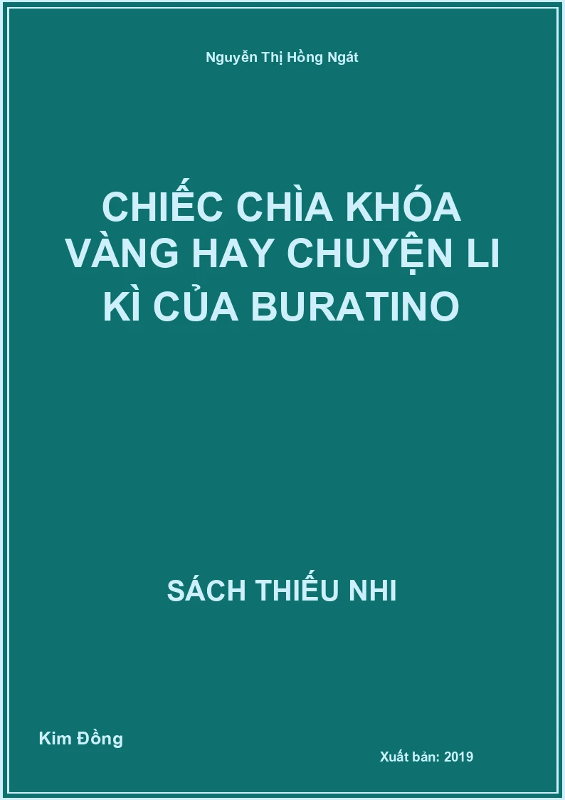Chiếc chìa khóa vàng hay chuyện li kì của Buratino