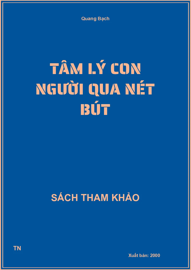 Tâm lý con người qua nét bút