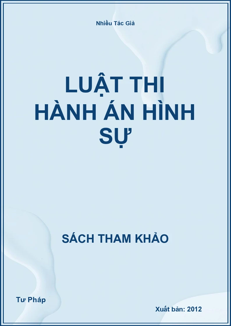 Luật thi hành án hình sự
