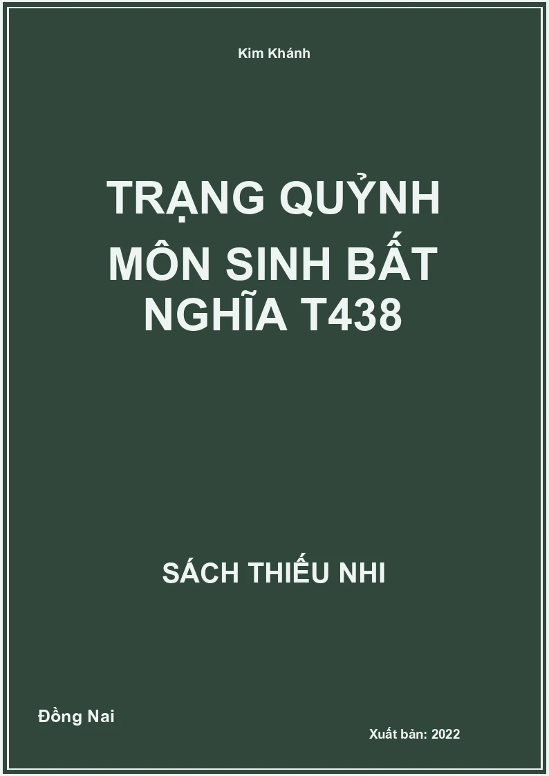 Trạng Quỷnh môn sinh bất nghĩa T438