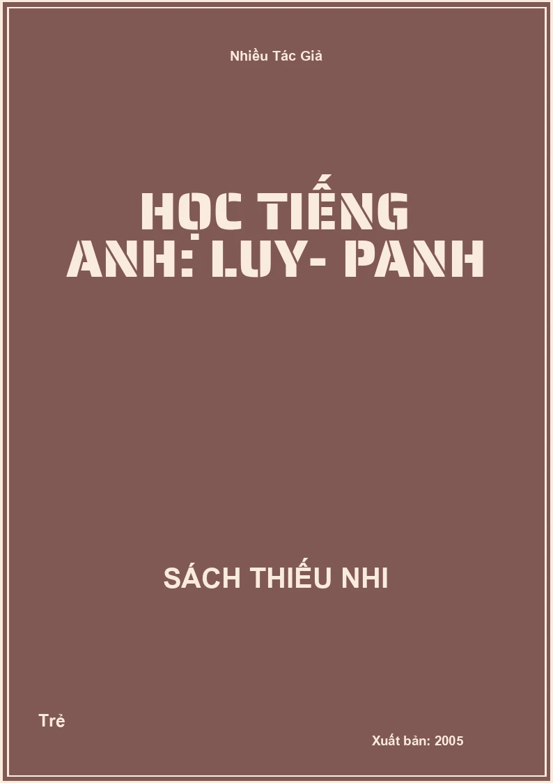 Học tiếng Anh: Luy- Panh