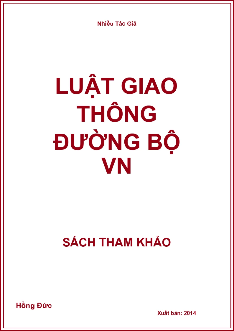 Luật giao thông đường bộ VN