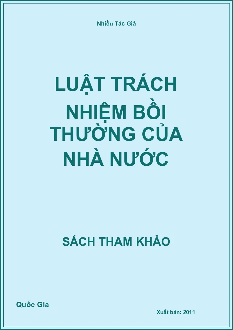 Luật trách nhiệm bồi thường của nhà nước
