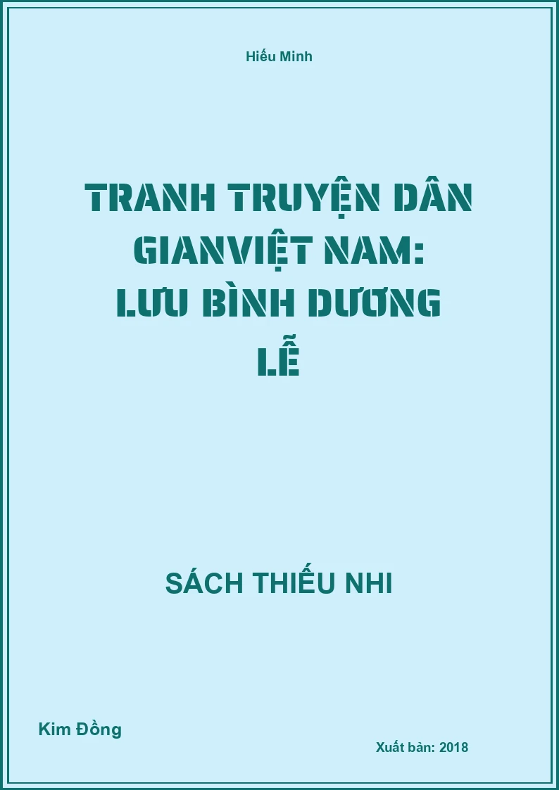 Tranh truyện dân gianViệt Nam: Lưu Bình Dương Lễ